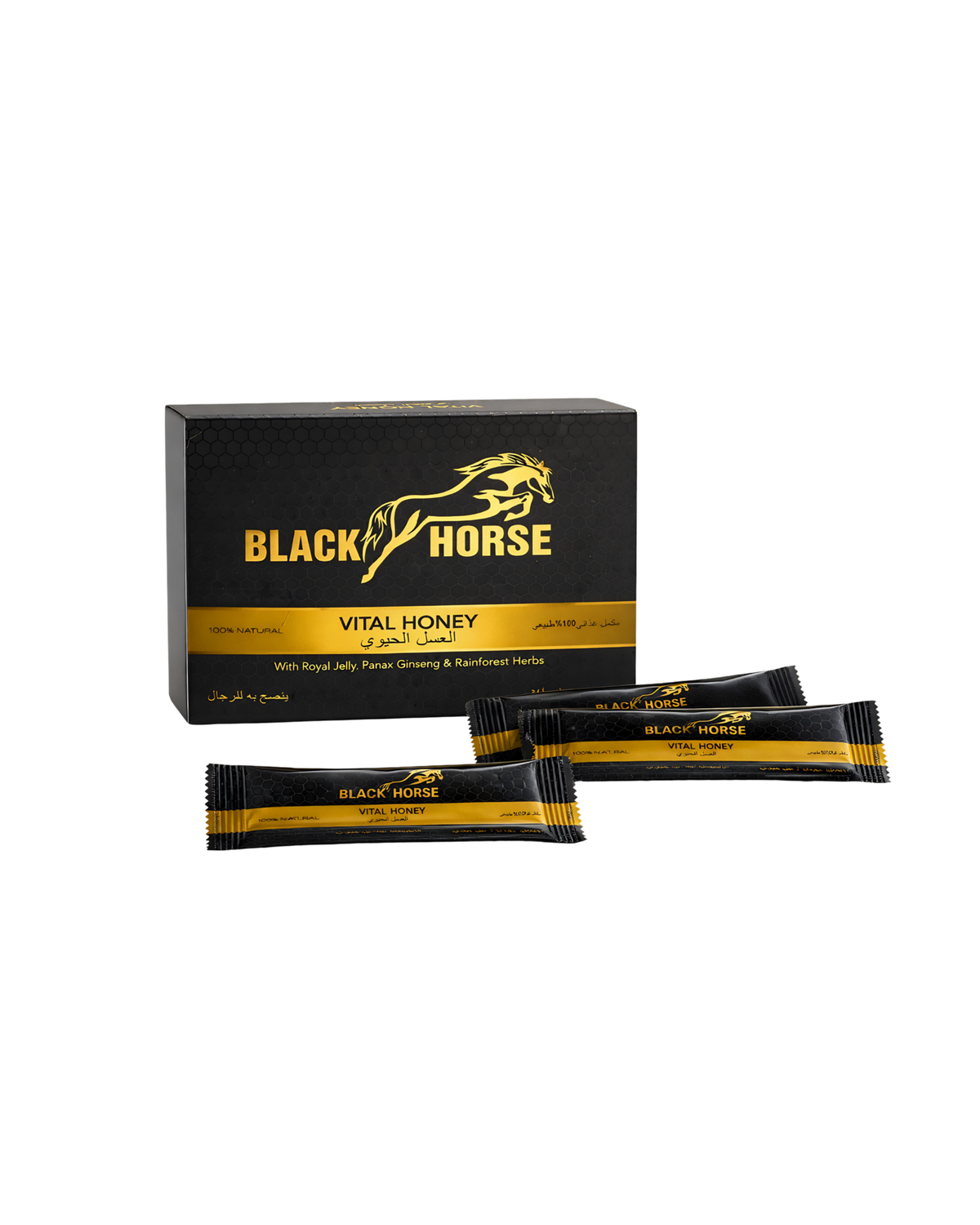 Black Horse Honey Box – Premium Natuurlijke Honingzakjes